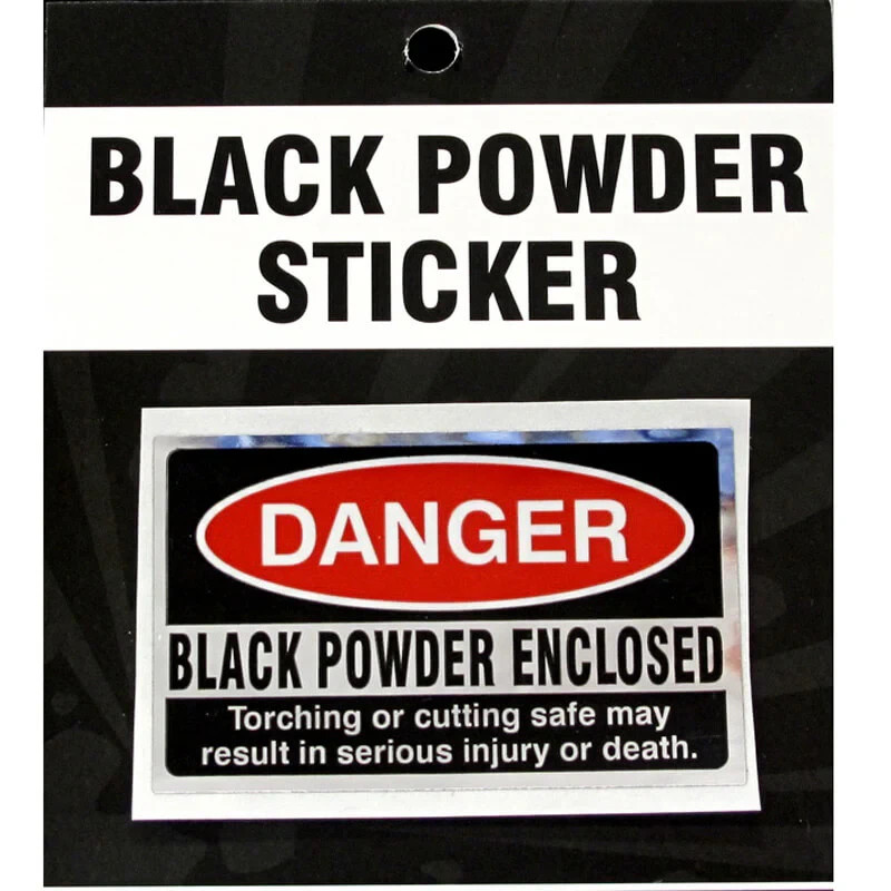Black Powder Sticker
