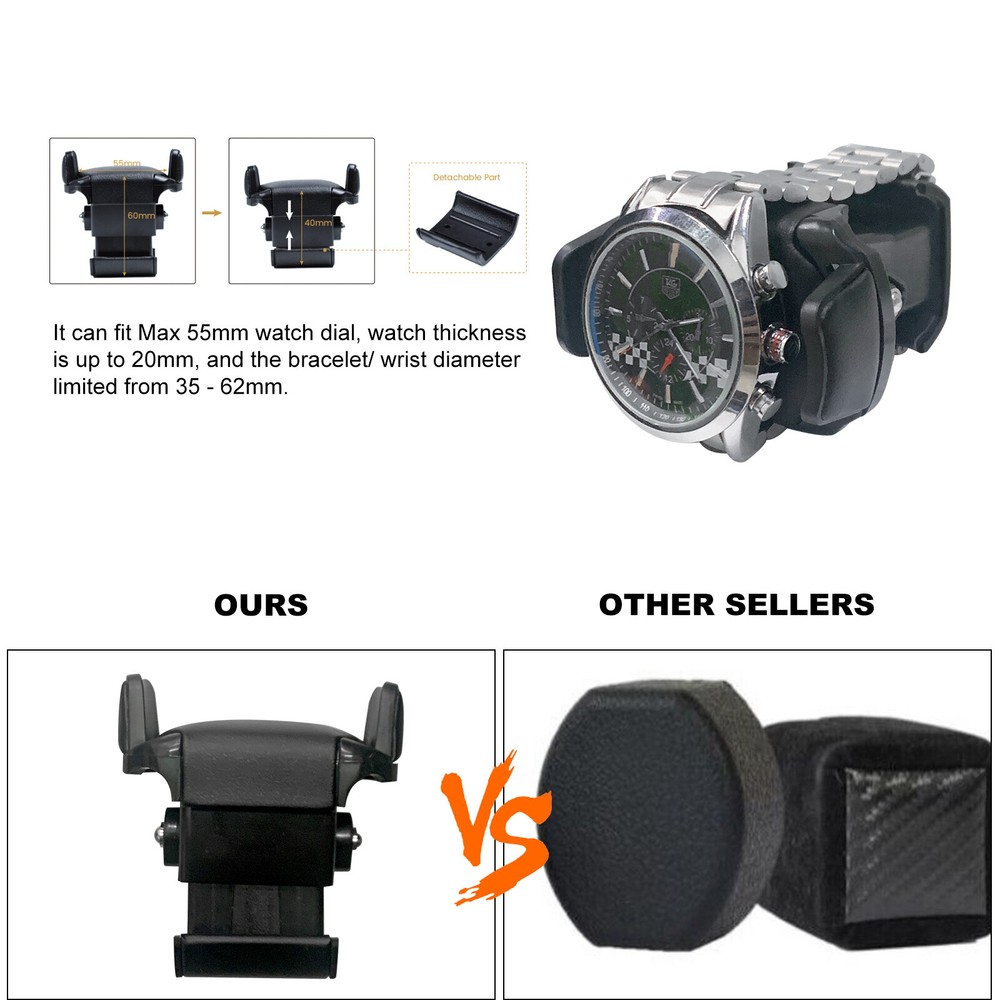 Automatic Single Watch Winder Box Display Storage Case with Dustproof Cover Gift