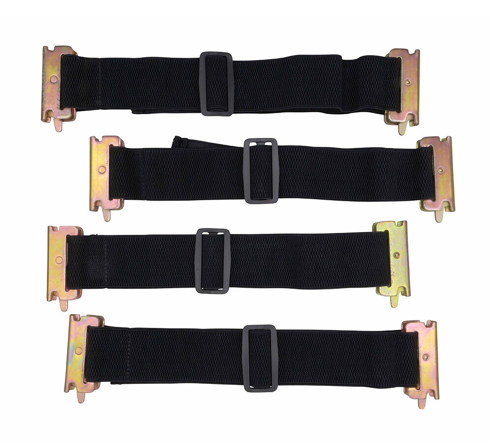 8 Pcs 12"-22" Adjustable E-Track Bungee Tie-Down Straps for Enclosed Trucks