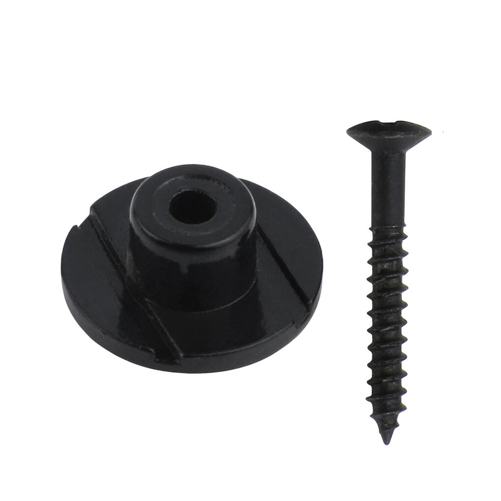 2PCS Black Bass Guitar String Tree Retainers String Guide Round Shape Metal
