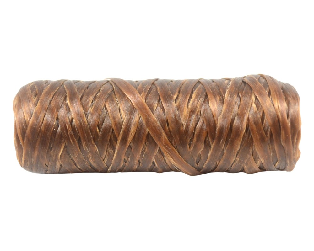 Kulay Brown Bobbin Artificial Deer Sinew Waxed Flat Poly Thread, 20
