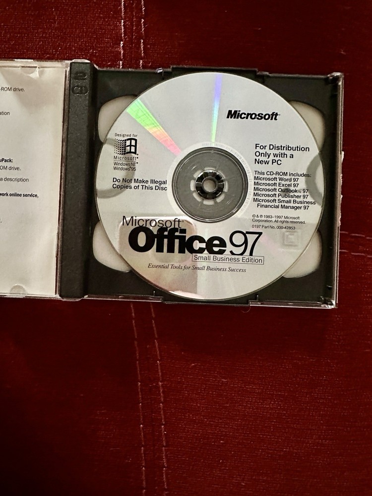 Vintage NEC Microsoft 95 Software CD bundle