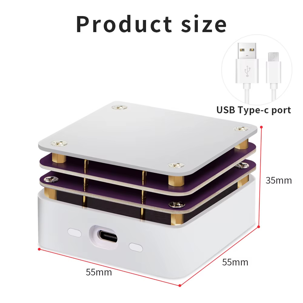Mini Adjustable Constant Temperature Heating Table Type-C USB Soldering Plate He