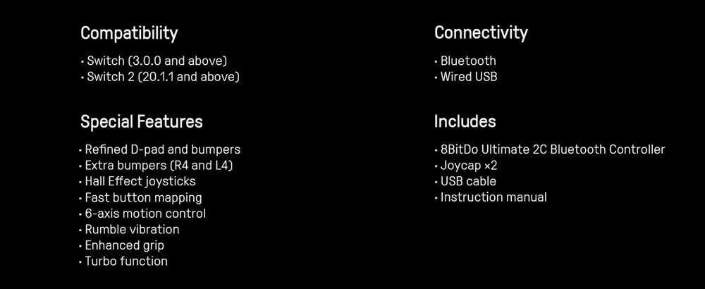 8BitDo - Ultimate 2C Bluetooth Wireless Gaming Controller for Nintendo Switch...