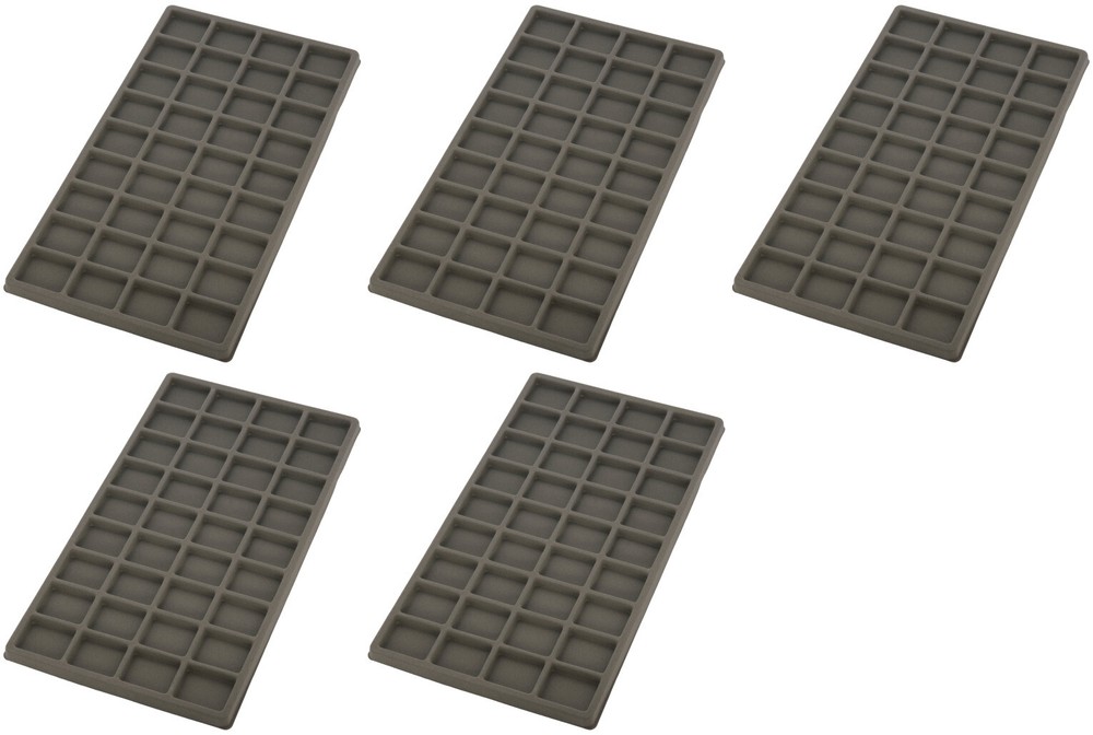 5 Gray 36 Compartment Display Tray Inserts