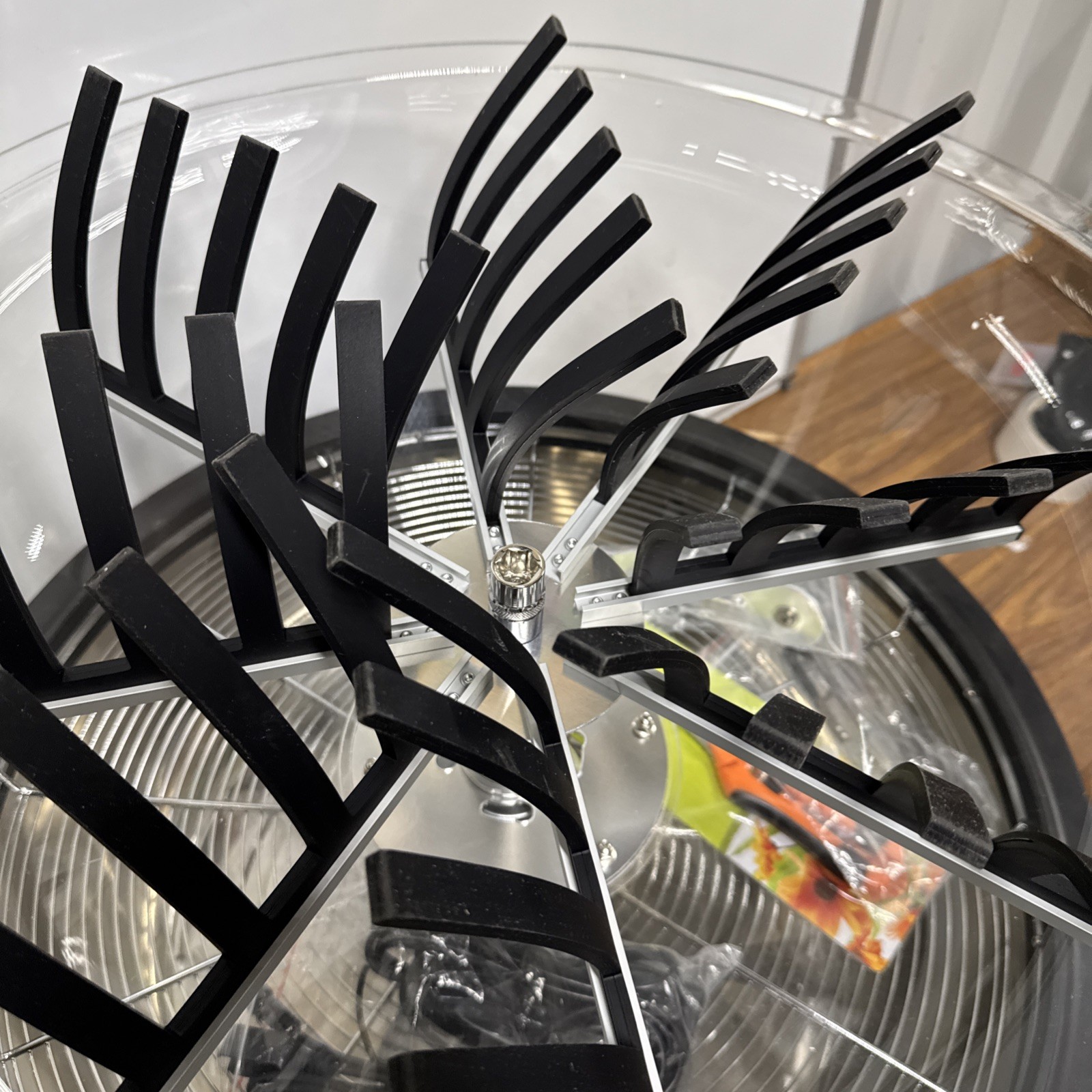 24" Hydroponic Spin Bowl Trimmer Electric Hand Spin Reaper Wet Dry Bud Trim