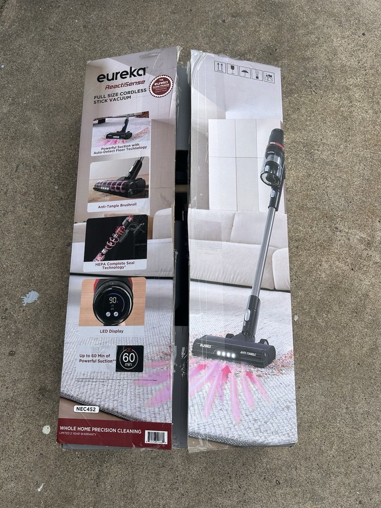 Eureka ReactiSense Full Size Cordless Stick Vacuum , NEC452, 1