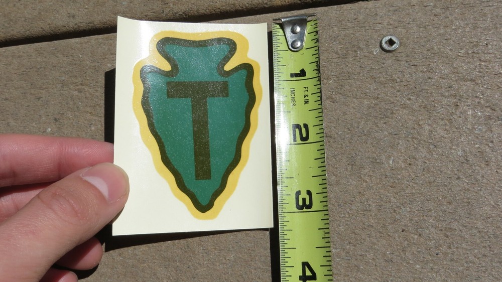 WW2 36th Infantry Division Helmet Liner Decal ~ NOS Original