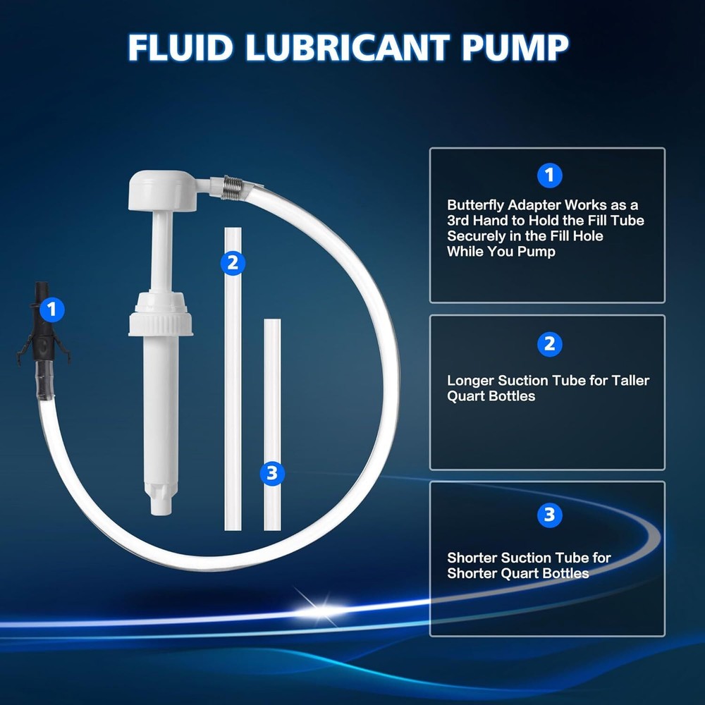 Fluid Pump for Standard Quart Bottles - 8cc Per Pump Stroke 1Pack-28mm
