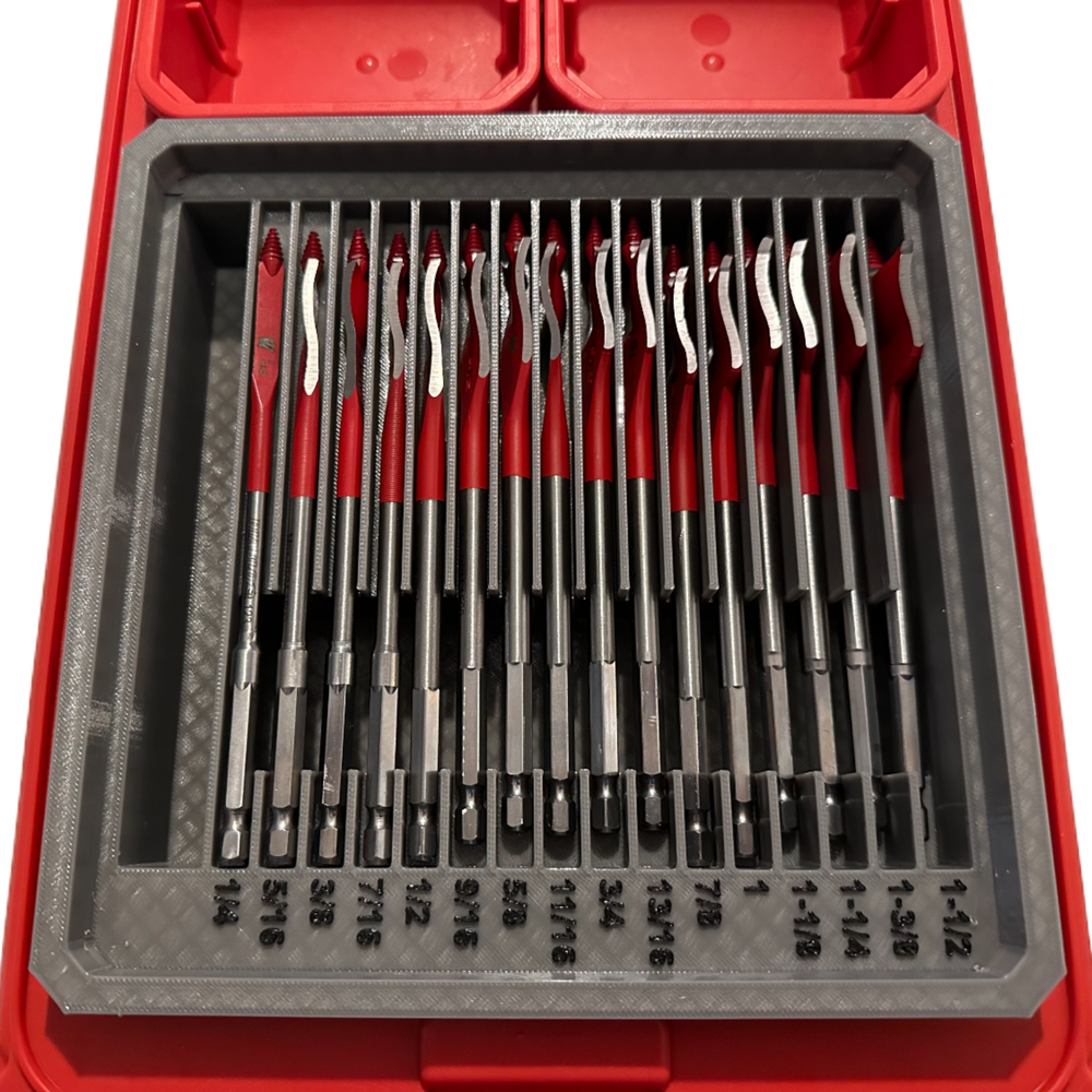 Diablo SPEEDemon Spade Drill Bit holder insert for Milwaukee PACKOUT Low Profile