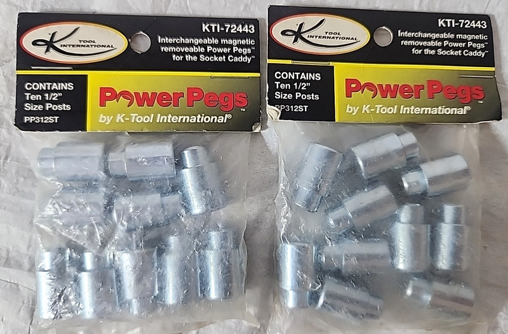 1/2" Drive Magnetic Socket Pegs for Socket / Caddy Holders K-Tool International