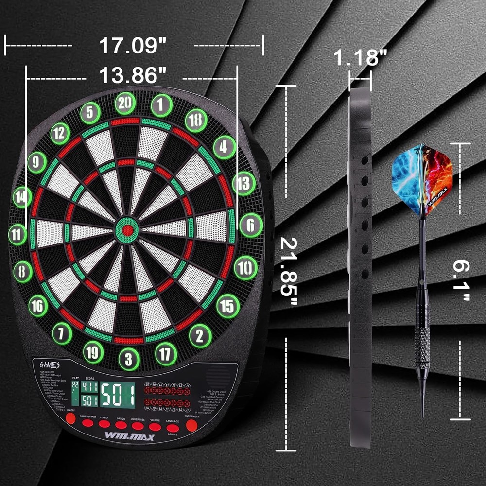 Electronic Dart Board Game Set