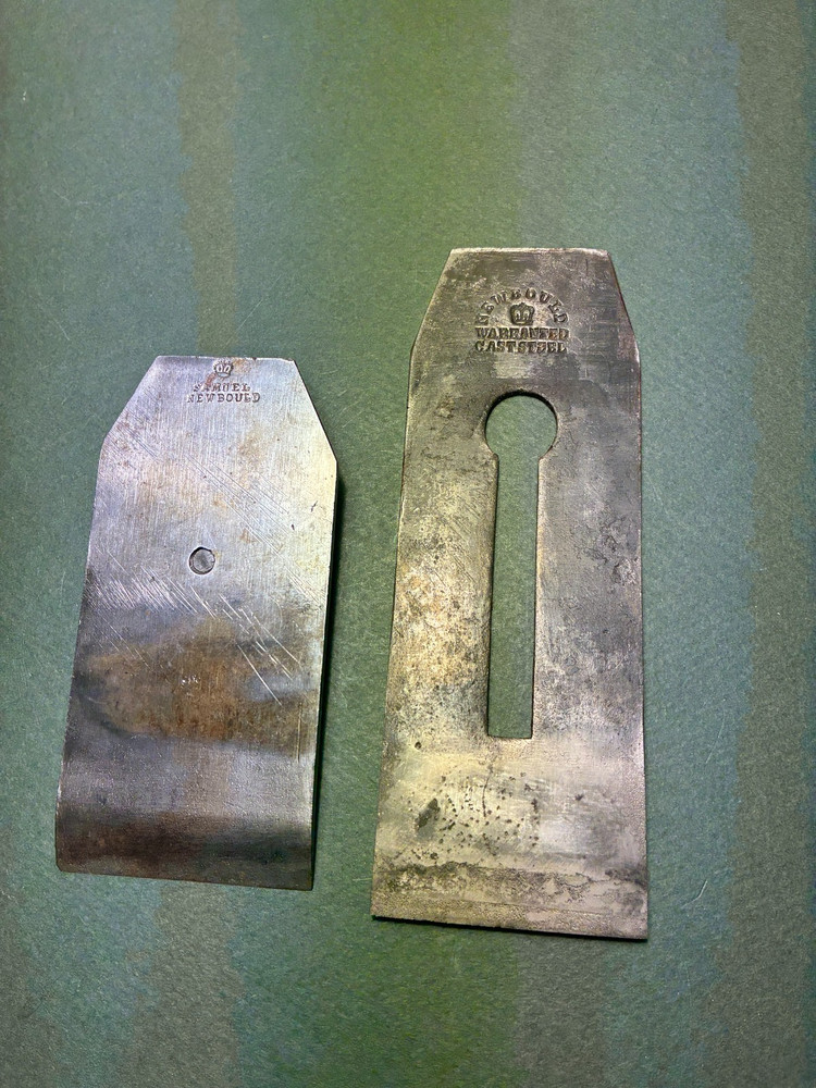 SAMUEL NEWBOULD PLANE IRON AND CHIP BREAKER