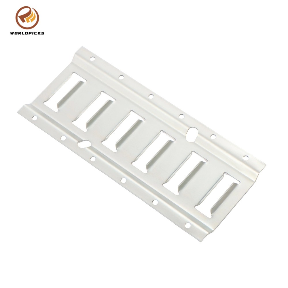 4 Piece 1' Galvanized E Track Rail Set Silver Finish For Garages Trucks Trailers