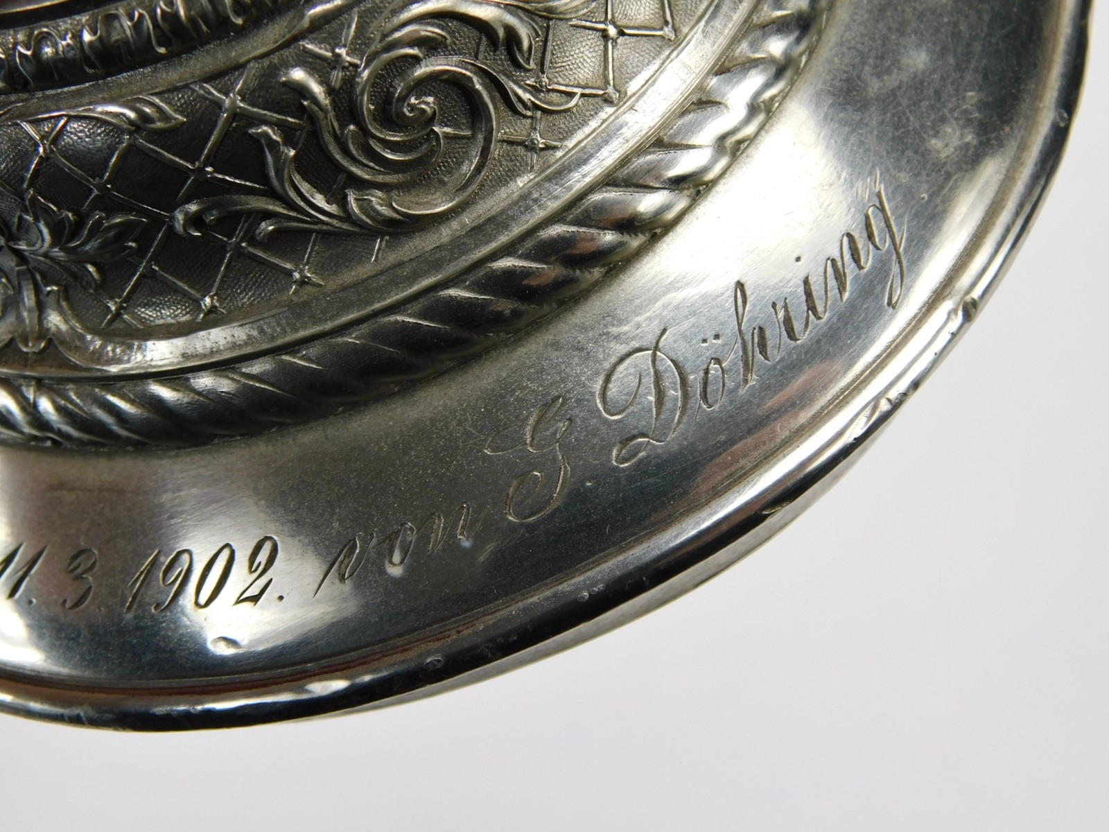 Antique German Germany WW1 Presentation Stein Cup Goblet