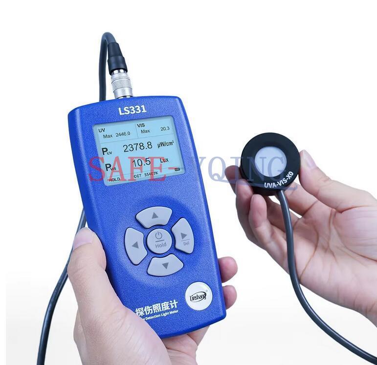 LS331 Flaw Detection Light Meter UV Power Visible Light Illuminance Lux Tester