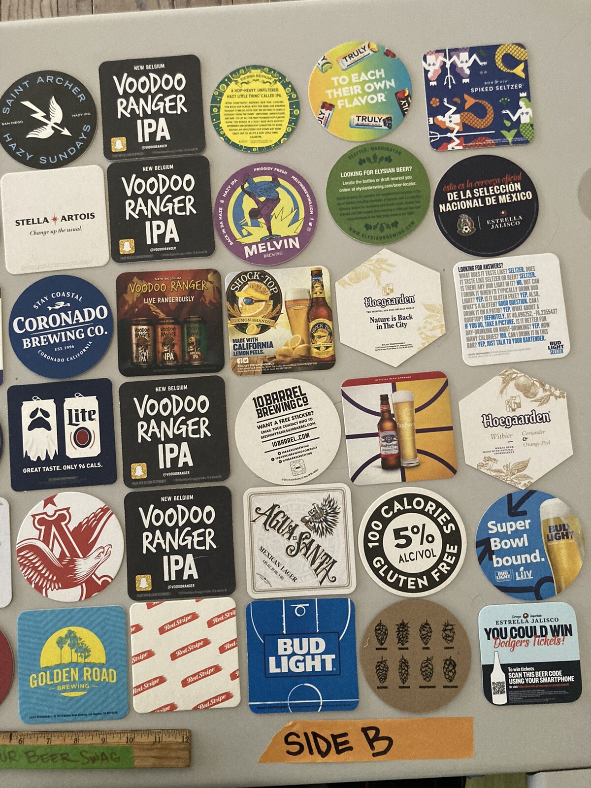 🔥60 Beer Bar Coasters Pint Glass mat coaster Craft Domestic Import Lot A2