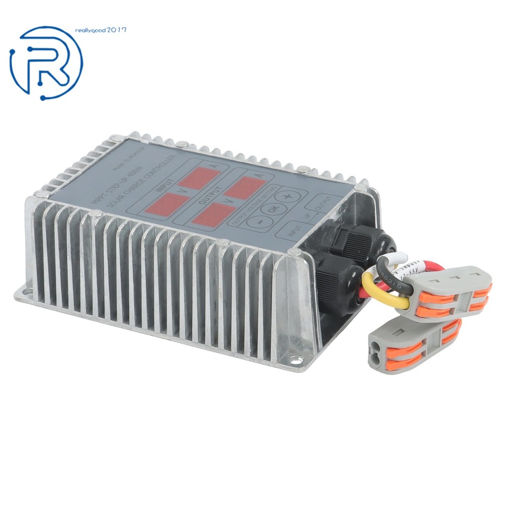 Solar Charge Controller, Boost MPPT 24‑85V Voltage LED Display Adjustable 400W
