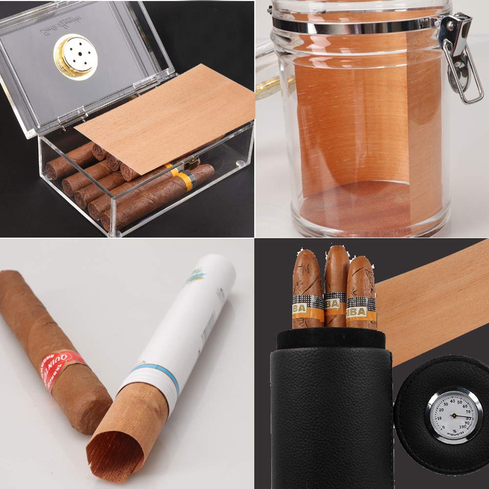 XIFEI Cigar Companion Spanish Cedar Lumber 5 Count (Pack of 1), 5pack