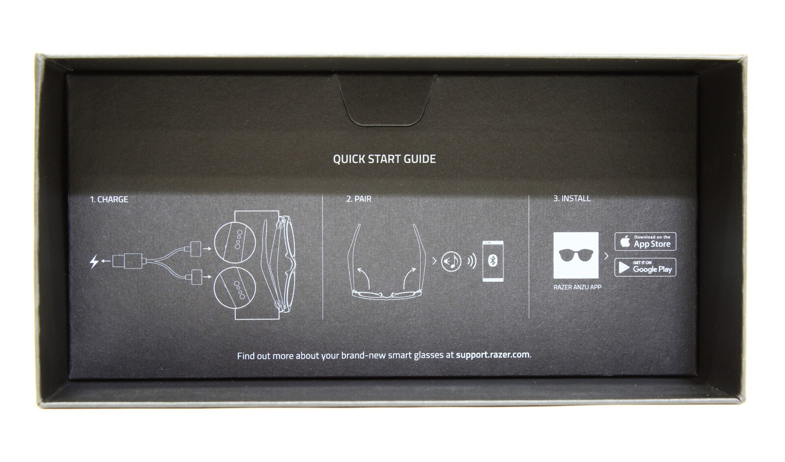 Razer ANZU Rectangle Smart Glasses with Blue Light Filtering - Small | Medium