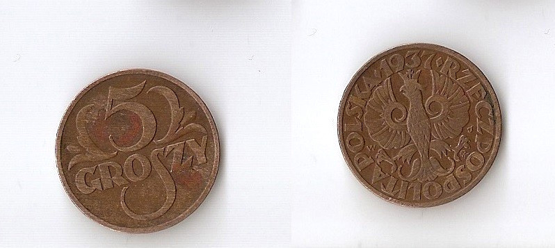 Poland 5 groszy 1937