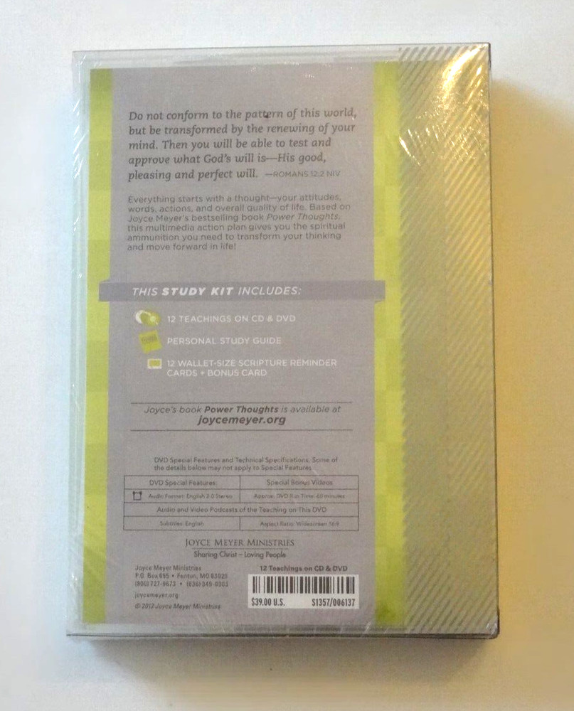 Developing Power Thoughts Action Plan CD/DVD Set & Study Guide by Joyce Meyer