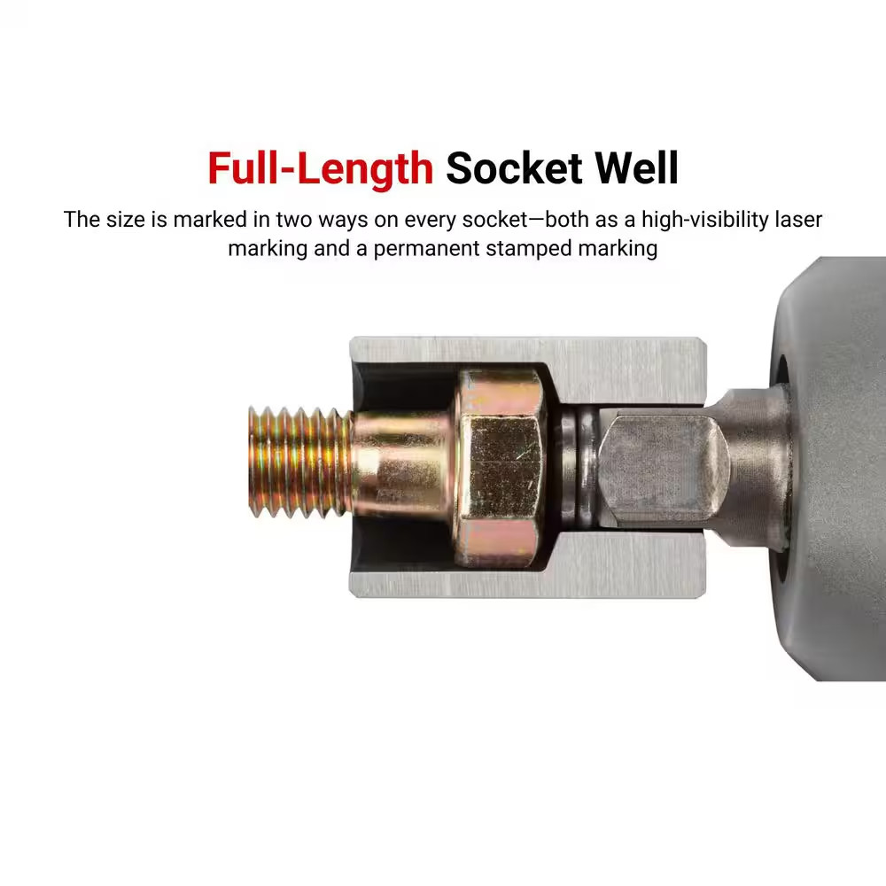 1/2 Inch Drive X 1-7/8 Inch 6-Point Impact Socket