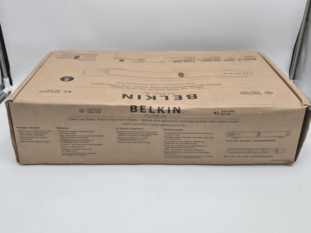 SEALED BELKIN MODEL #AP20800fc08-BLK SURGE PROTECTIVE DEVICE