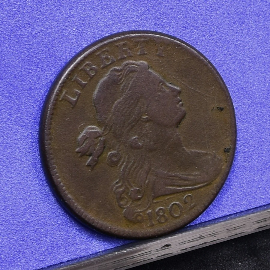 1802 Large Cent - Ch XF Details, Cleaned (#58682-L)