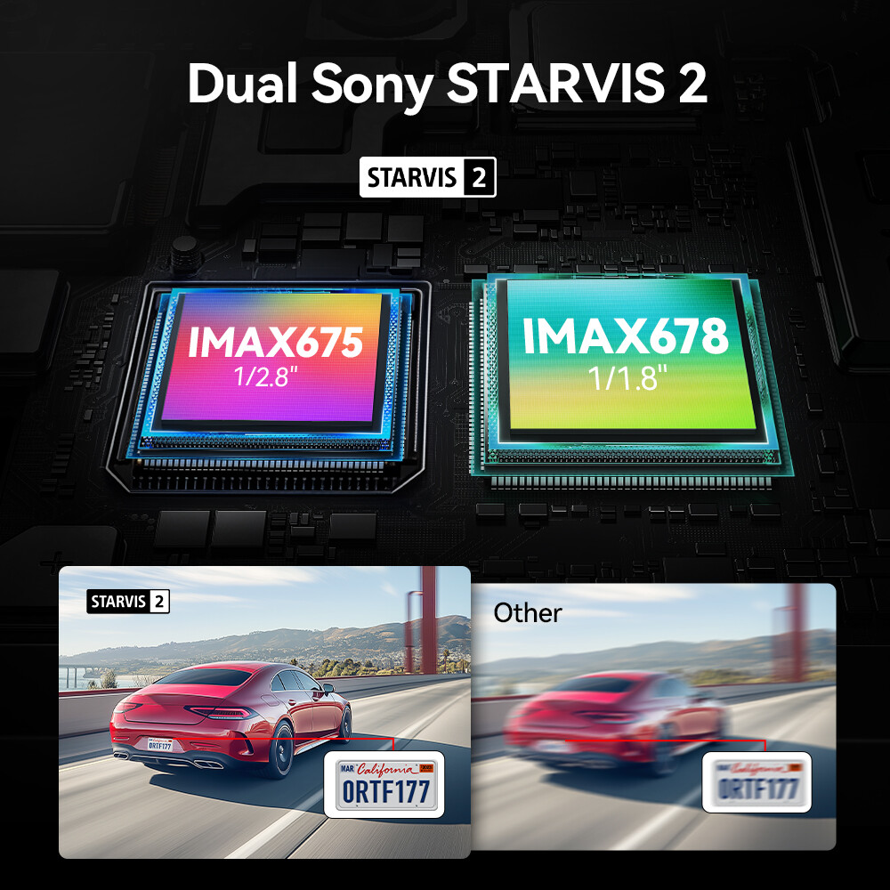 REDTIGER F17Elite 3 Channel 4K+2.5K+1080P Front Rear Inside 128GB Car Dash Cam