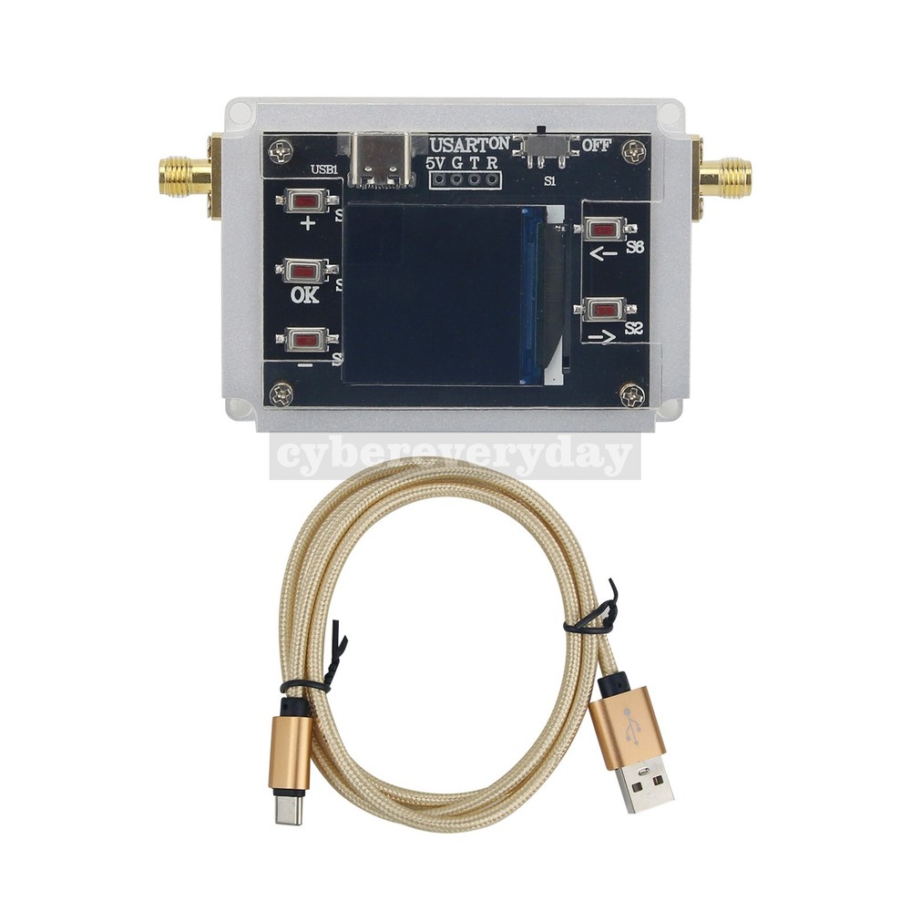 DC-6GHZ 90DB Programmable Attenuator Module RF Step 0.25DB 1.3" OLED DisplayCNC