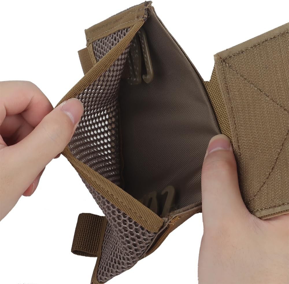 Tactical Chest Rig Side Saddle Pair,Hoop and Loop Expander Wing Side Entry Panel