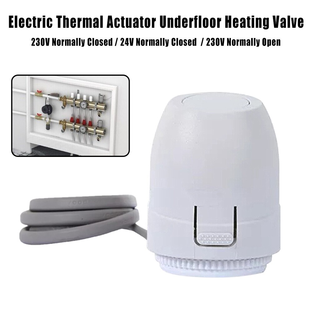 24V 230V NC Electric Thermal Actuator Valve For Radiant Room Underfloor Heating