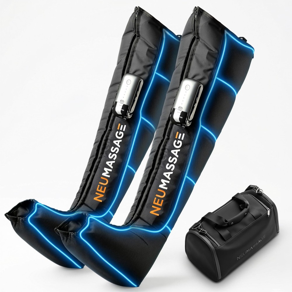 Professional Leg Compression Massager Recovery System | Cordless Rechargeable...