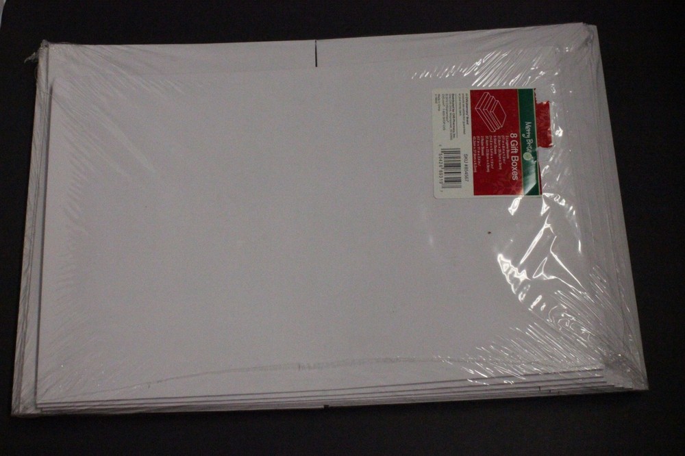 8 pack Box for Gift White Assorted Size Gift Wrap Packaging Boxes 8 Pack
