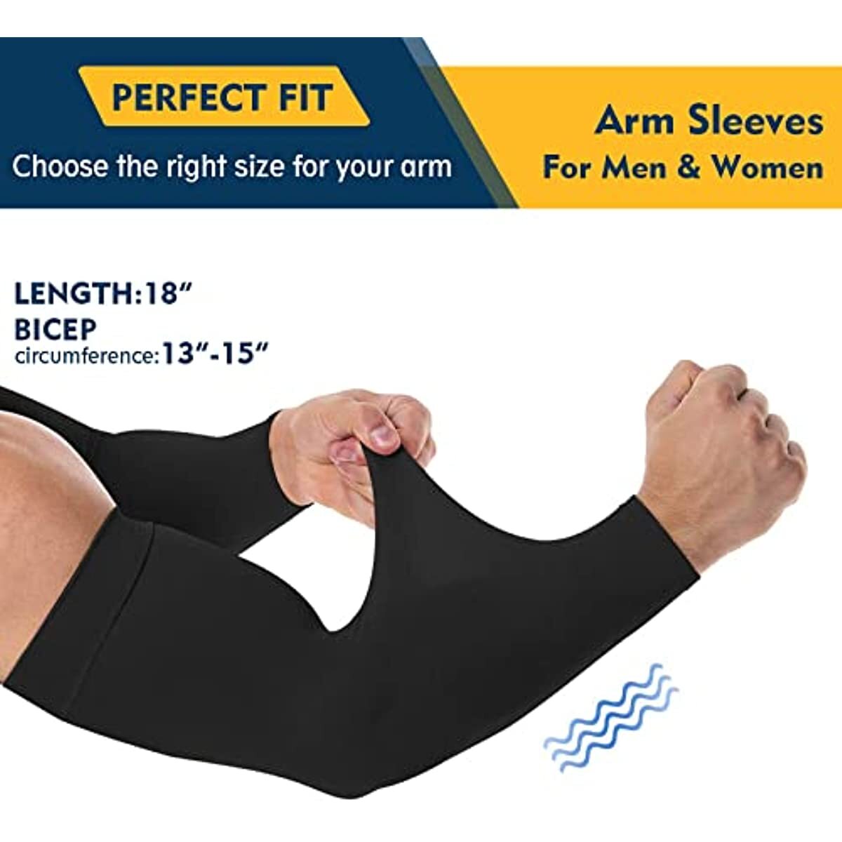 UV Sun Protection Arm Sleeves for Men and Women UPF 50 Sport Cooling Arm Sleeve