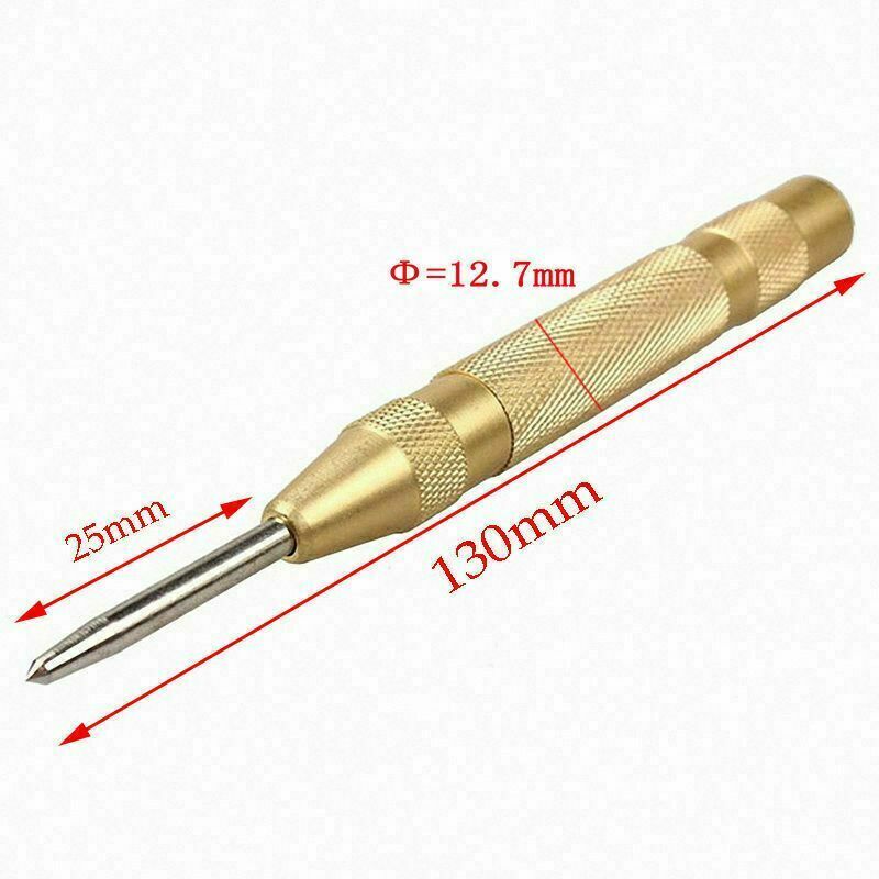 2 Super Strong Automatic Centre Punch Adjustable Spring Loaded Metal Drill TooL