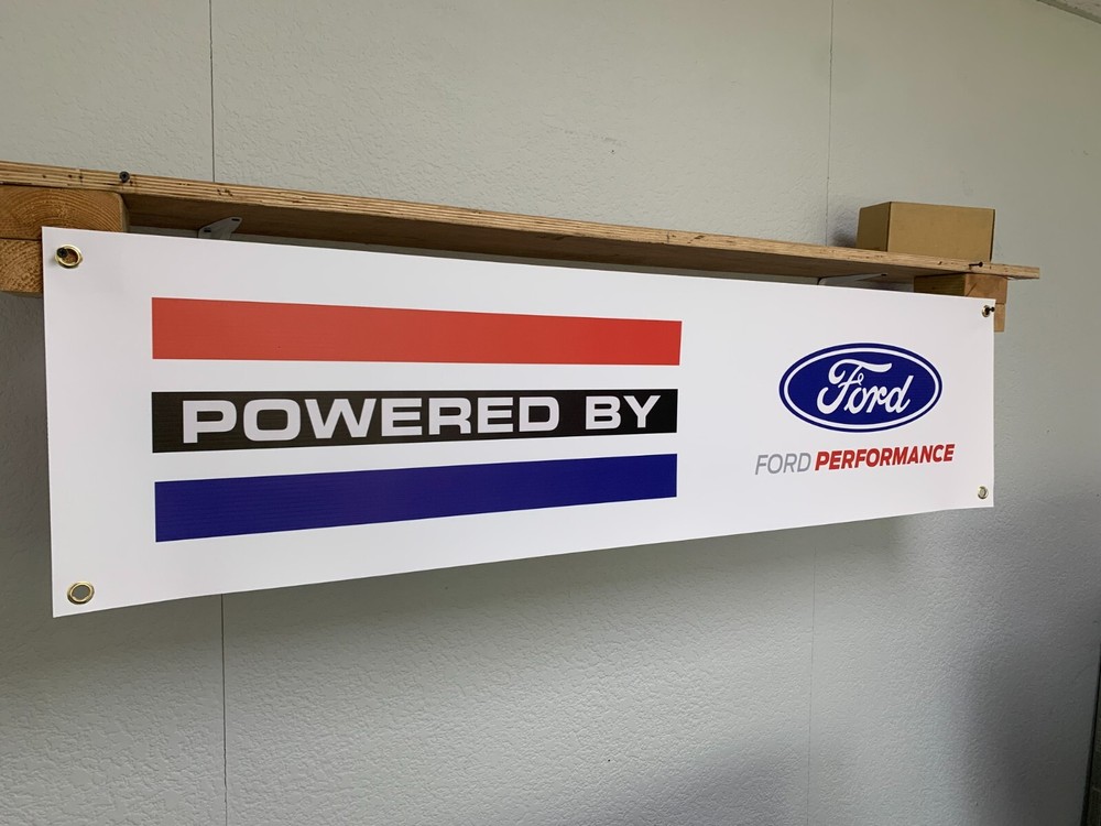 Ford Performance Banner Powered By Ford Performance Workshop Garage Wall Display