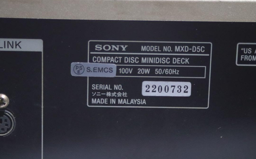SONY MXD-D5C Combination Deck Used