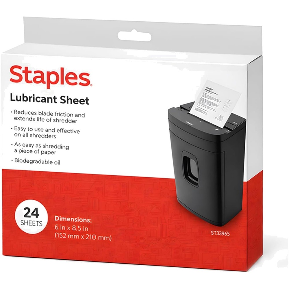 Shredder Maintenance Sheets, 24 Count - Easy Cleaning & Noise Reduction Solution