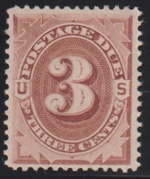 US Postage Dues #J3 MintLH F - VF