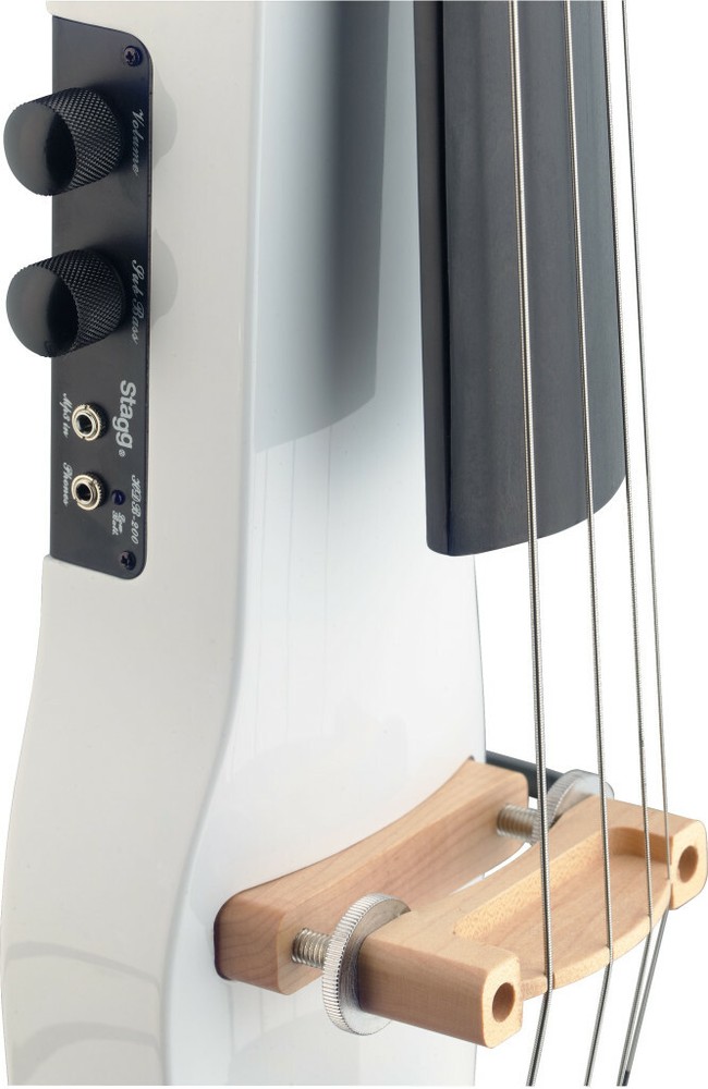 Stagg ECL44WH - 4/4 Electric Cello w/ Bag - White