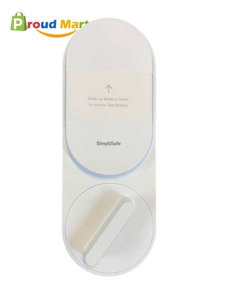 White SimpliSafe Smart Door Lock with PIN Keypad SSLK1 White