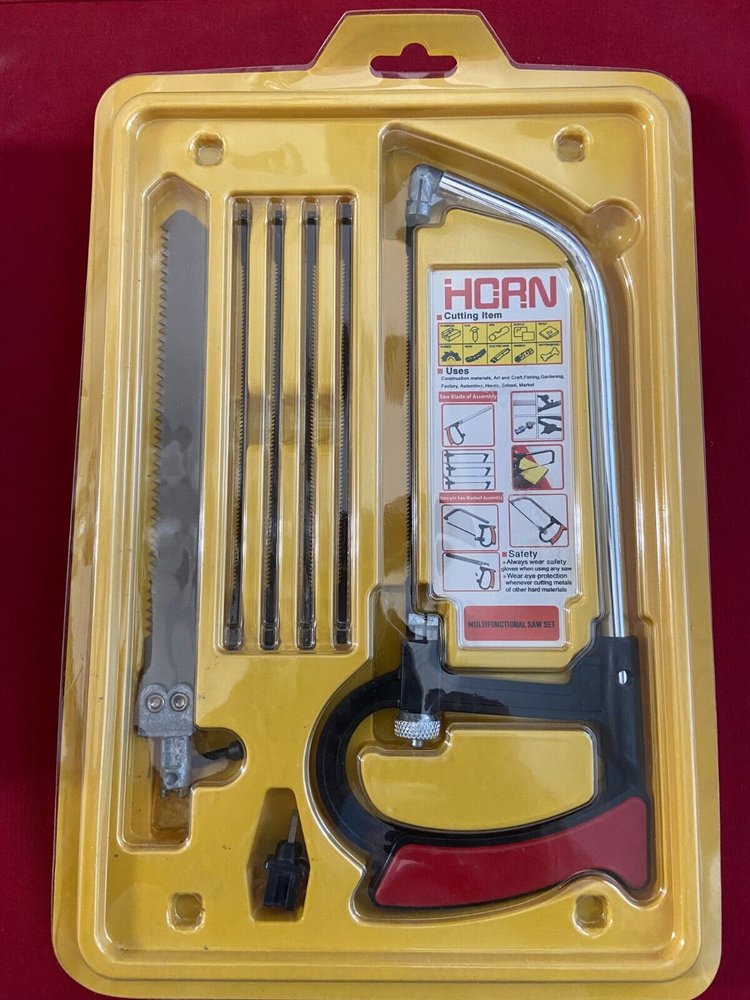 MULTI-FUNCTION HORN SAW SET HACKSAW MULTIBLE CUTTING FEATURES -BA