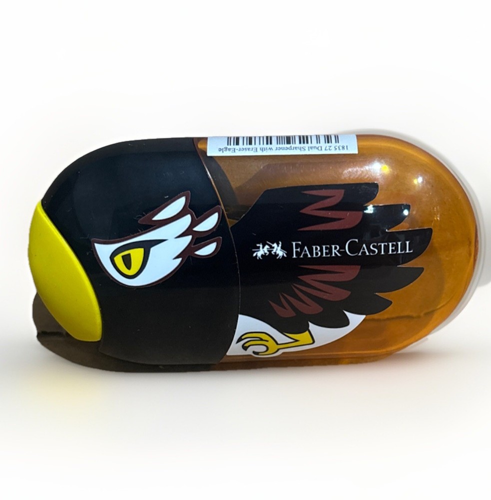 Faber-Castell EAGLE DOUBLE HOLE SHARPENER/ERASER 1 Eagle