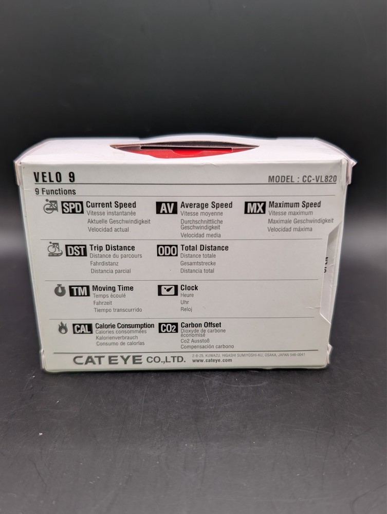 CatEye Velo 9 CC-VL820 Bicycle Computer Wired Sensor