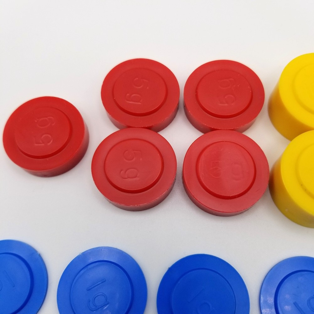 48pc Plastic Gram Weight Set 1g 5g 10g Stackable Math Science Manipulative