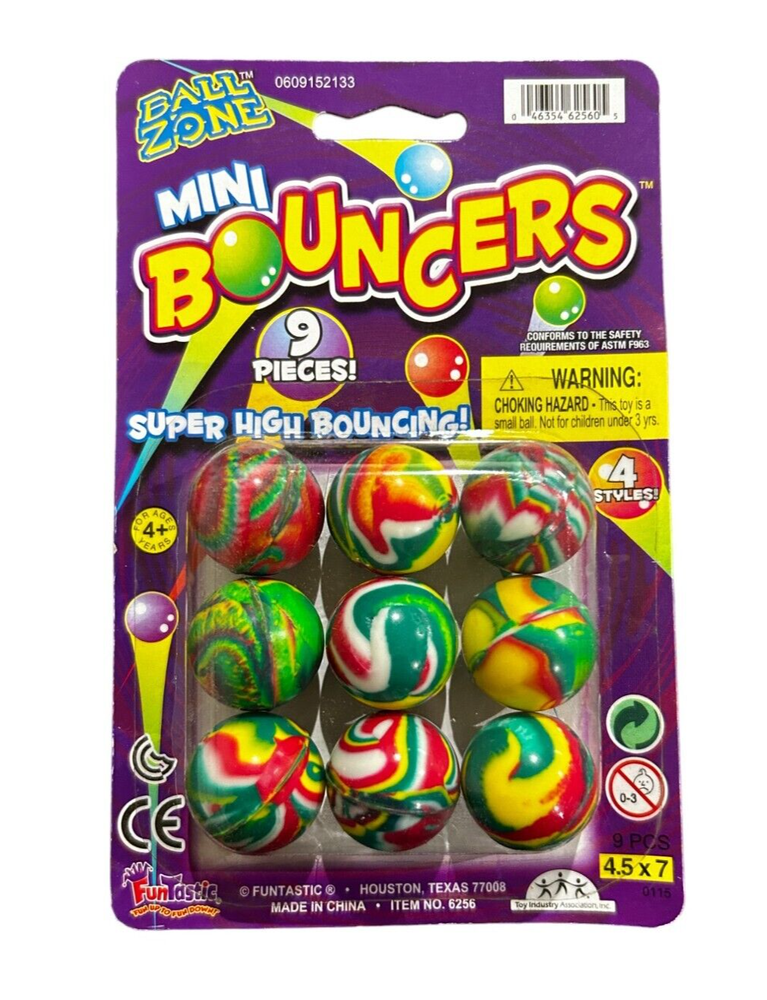 9 Mini Bounces Balls
