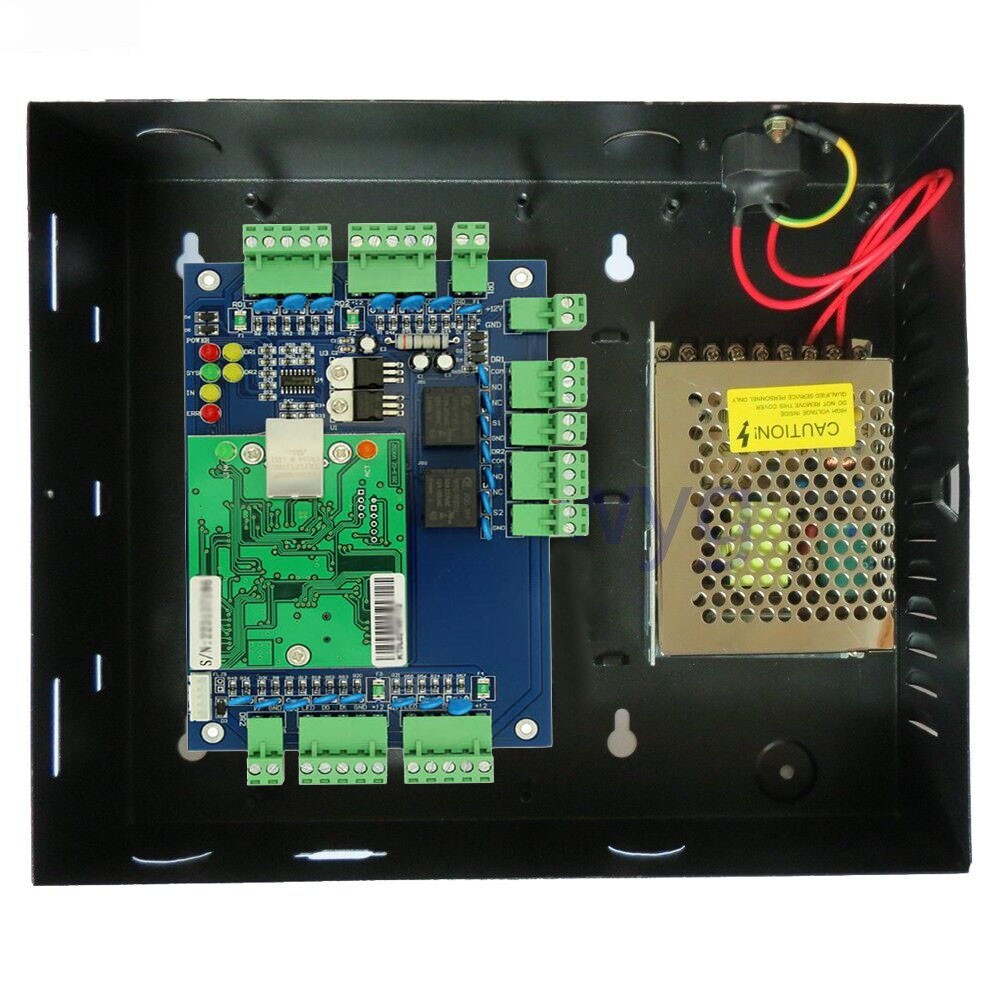2 Door 4 Reader TCP/IP Professional Board Panel Access Control Metal Box + Power