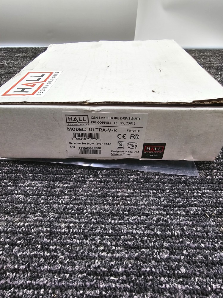 Hall Technologies HDMI over CAT6 Sender with Power Adapter ULTRA-V-R